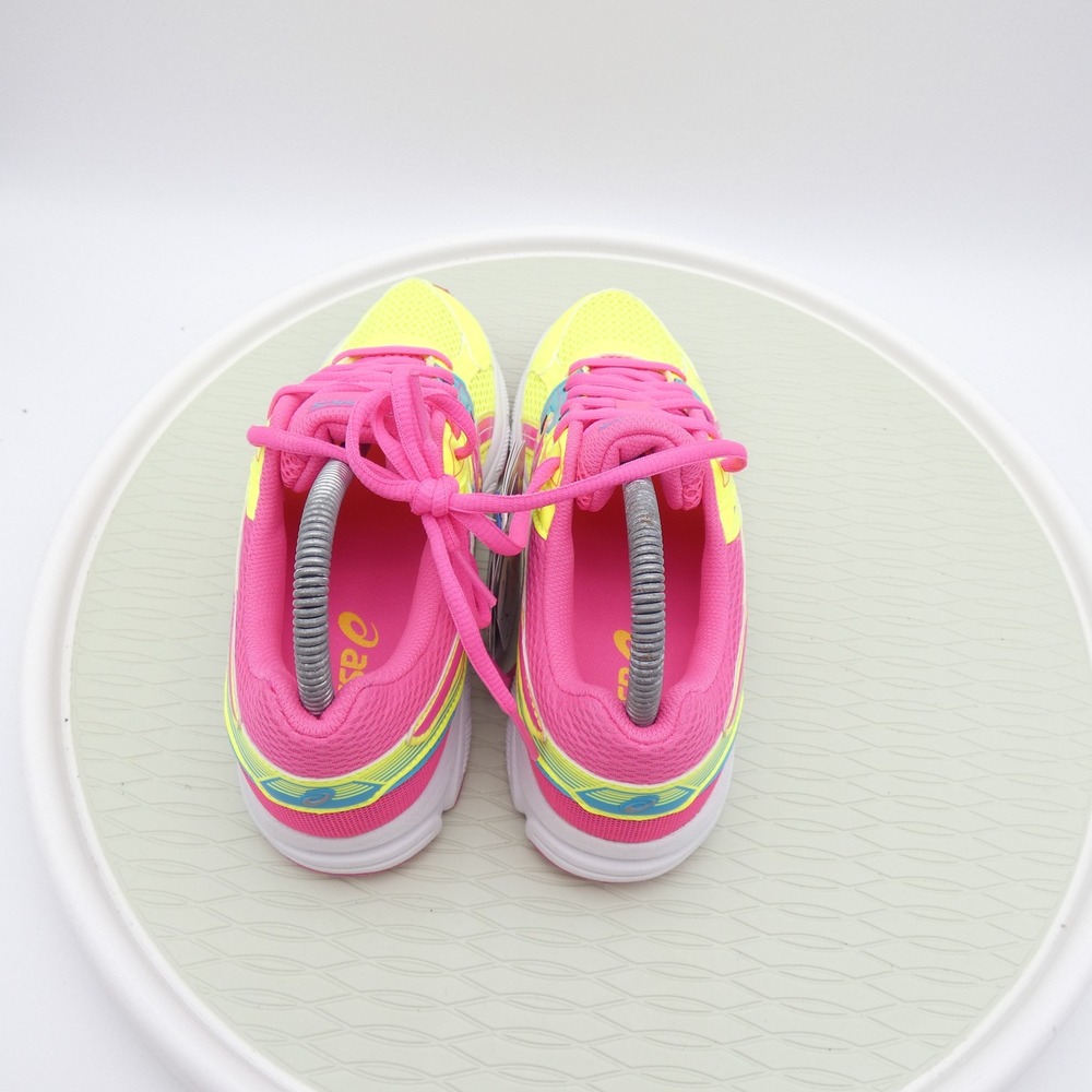 Asics Gel-Contend 3 Womens Running Shoes Neon Yellow Pink Blue C566N Size 6 - Picture 5 of 11